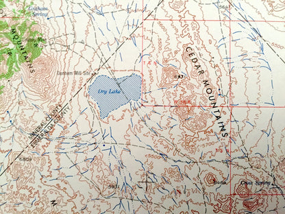 Antique Tonopah, Nevada 1962 US Geological Survey Topographic Map – Mineral, Esmeralda, Nye County, Toiyabe National Forest Desert Valley NV