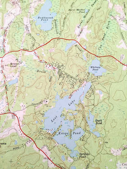 Antique Ayer, Massachusetts 1966 US Geological Survey Topographic Map – Middlesex, Worcester County, Groton, Harvard, Boxborough, Shirley MA