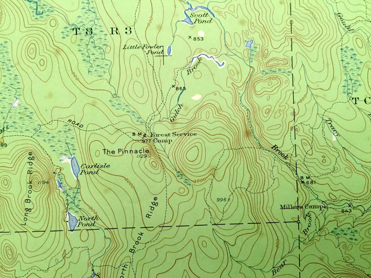 Antique Howe Brook, Maine 1954 US Geological Survey Topographic Map – Hammond, St Croix Lake, Nine Lake, Scott Pond, Aroostook County, ME