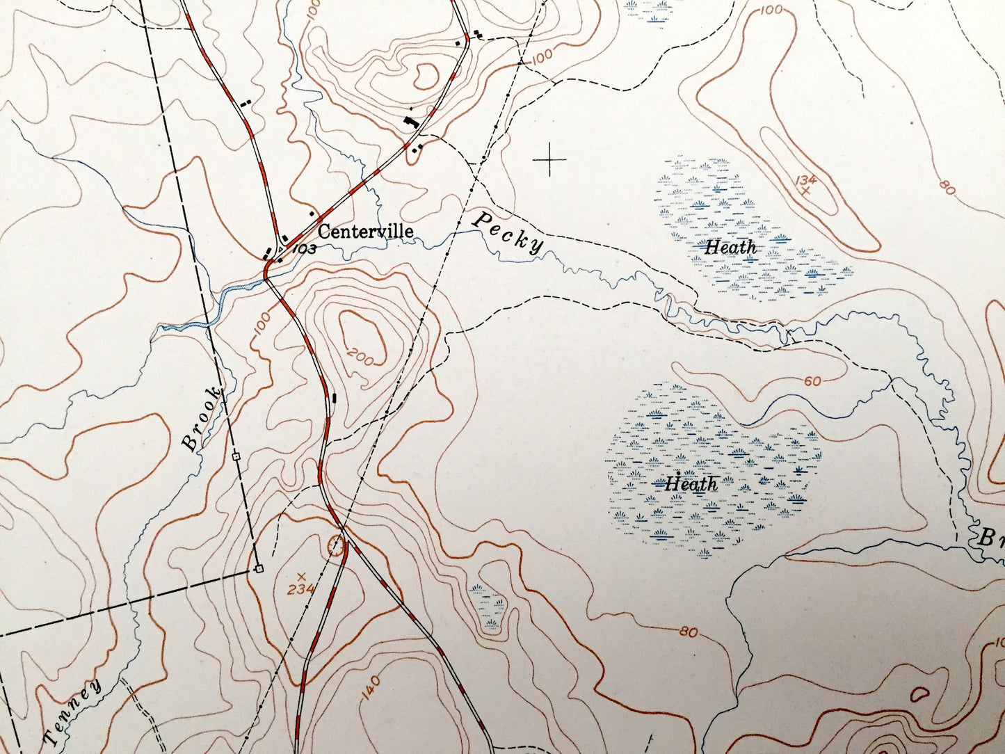 Antique Columbia Falls, Maine 1951 US Geological Survey Topographic Map – Washington County, Centerville, Jonesborough, Addison, Columbia ME
