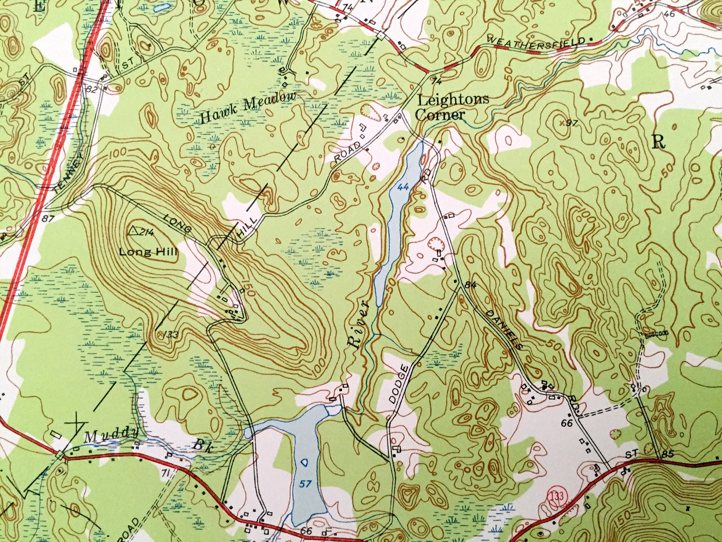 Antique Georgetown, Massachusetts 1953 US Geological Survey Topographic Map – Essex County, Groveland, Newbury, Rowley, Ipswich, Boxford, MA