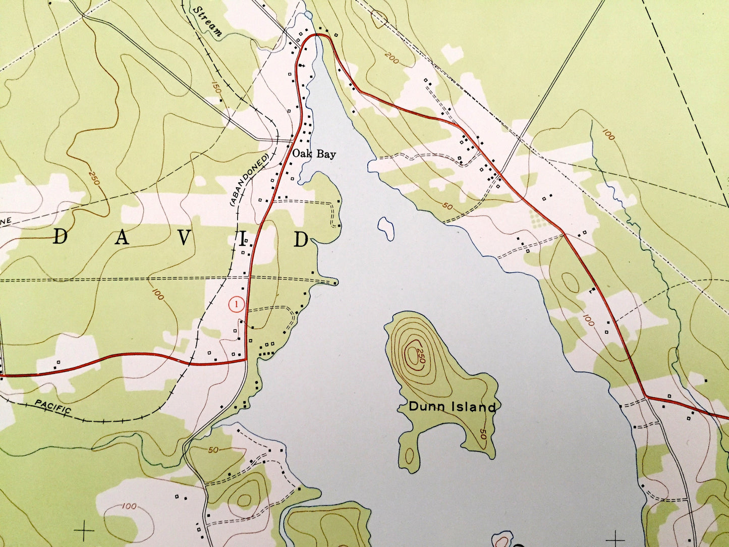 Antique Devils Head, Maine 1949 US Geological Survey Topographic Map – Washington County, Calais, ME, Charlotte County, New Brunswick