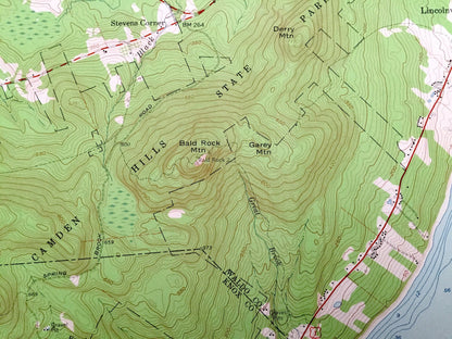 Antique Lincolnville, Maine 1960 US Geological Survey Topographic Map – Knox, Waldo County, Belmont, Belfast, Northport, Searsmont, ME