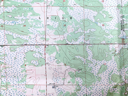 Antique Ramey NE, Minnesota 1968 US Geological Survey Topographic Map – Morrison, Mille Lacs County, Leigh, Bradbury, Mount Morris, Lakin MN