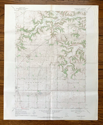 Antique Goodhue East, Minnesota 1968 US Geological Survey Topographic Map – Goodhue County, Featherstone, Hay Creek, Belvidere, MN