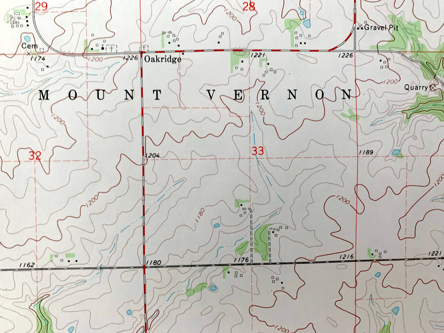 Antique Altura, Minnesota 1972 US Geological Survey Topographic Map – Winona County, Mount Vernon, Elba, Memorial Hardwood State Forest, MN