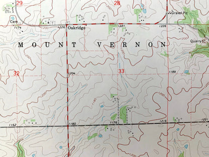 Antique Altura, Minnesota 1972 US Geological Survey Topographic Map – Winona County, Mount Vernon, Elba, Memorial Hardwood State Forest, MN