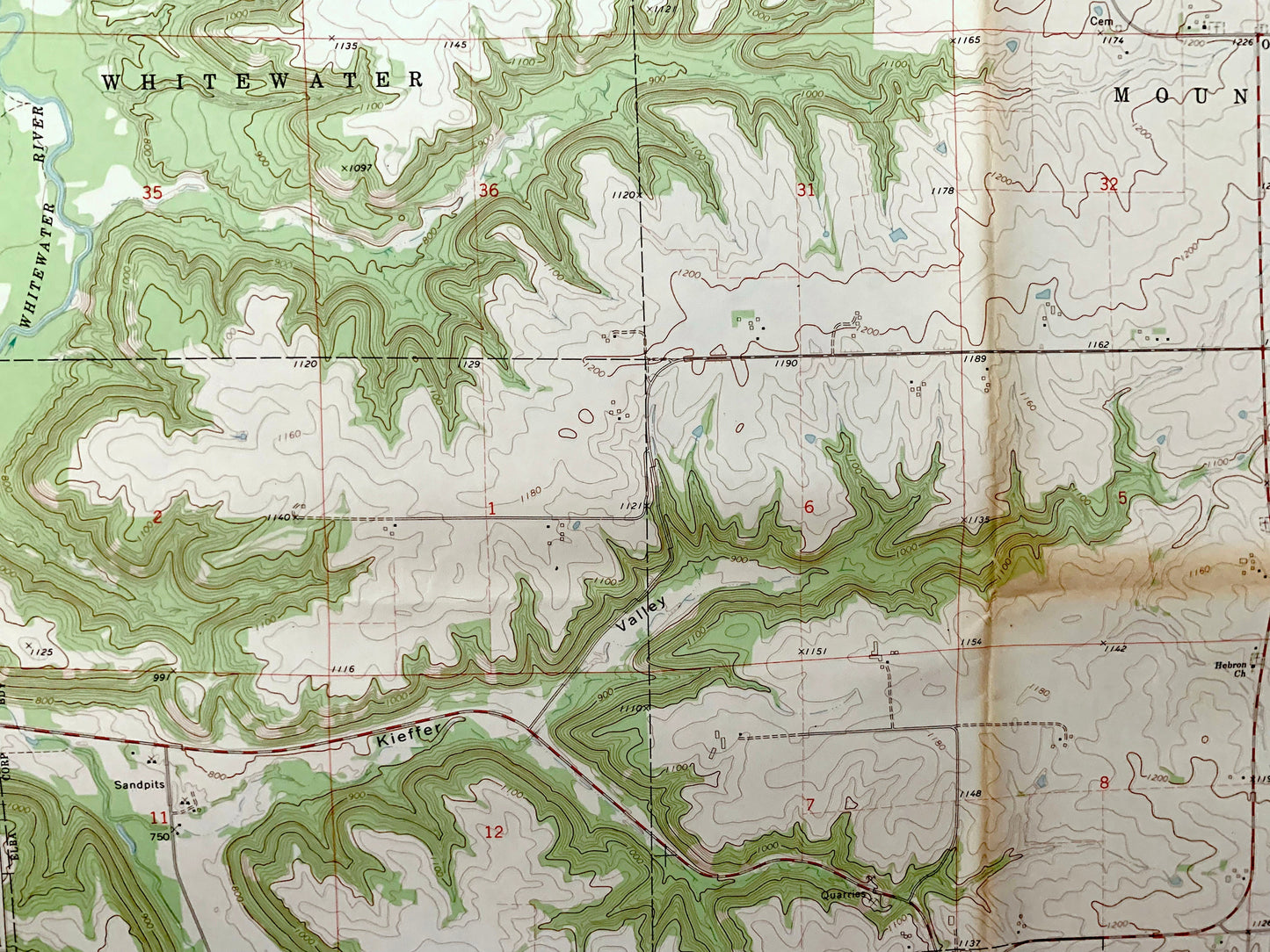 Antique Altura, Minnesota 1972 US Geological Survey Topographic Map – Winona County, Mount Vernon, Elba, Memorial Hardwood State Forest, MN