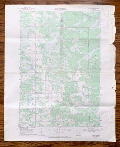 Antique Ramey NE, Minnesota 1968 US Geological Survey Topographic Map – Morrison, Mille Lacs County, Leigh, Bradbury, Mount Morris, Lakin MN