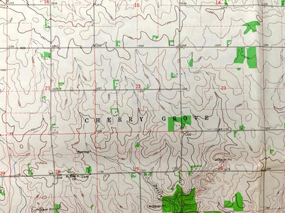 Antique Concord, Minnesota 1965 US Geological Survey Topographic Map – Goodhue, Dodge County, Cherry Grove, Roscoe, Milton, Berne, MN