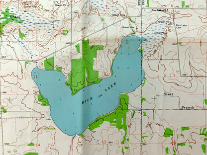 Antique Owatonna SE, Minnesota 1962 US Geological Survey Topographic Map – Steele, Dodge County, Merton, Ellington, Havana, Claremont, MN