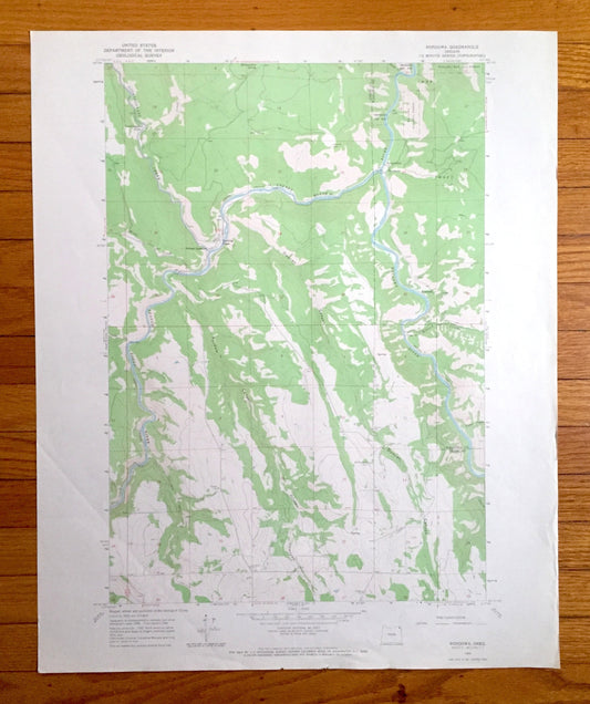 Antique Rondowa, Oregon 1964 US Geological Survey Topographic Map – Union, Wallowa County, Looking Glass, Kimmell, Vincent, OR