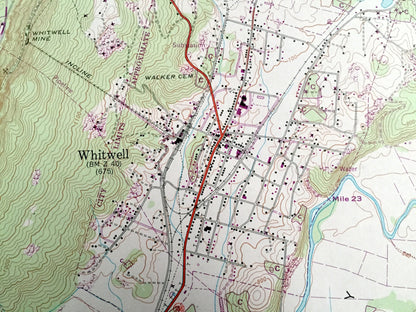 Antique Whitwell, Tennessee 1946 US Geological Survey Topographic Map – Marion County, Red Hill, Mt Olive, Victoria, Ketner Mill, TN