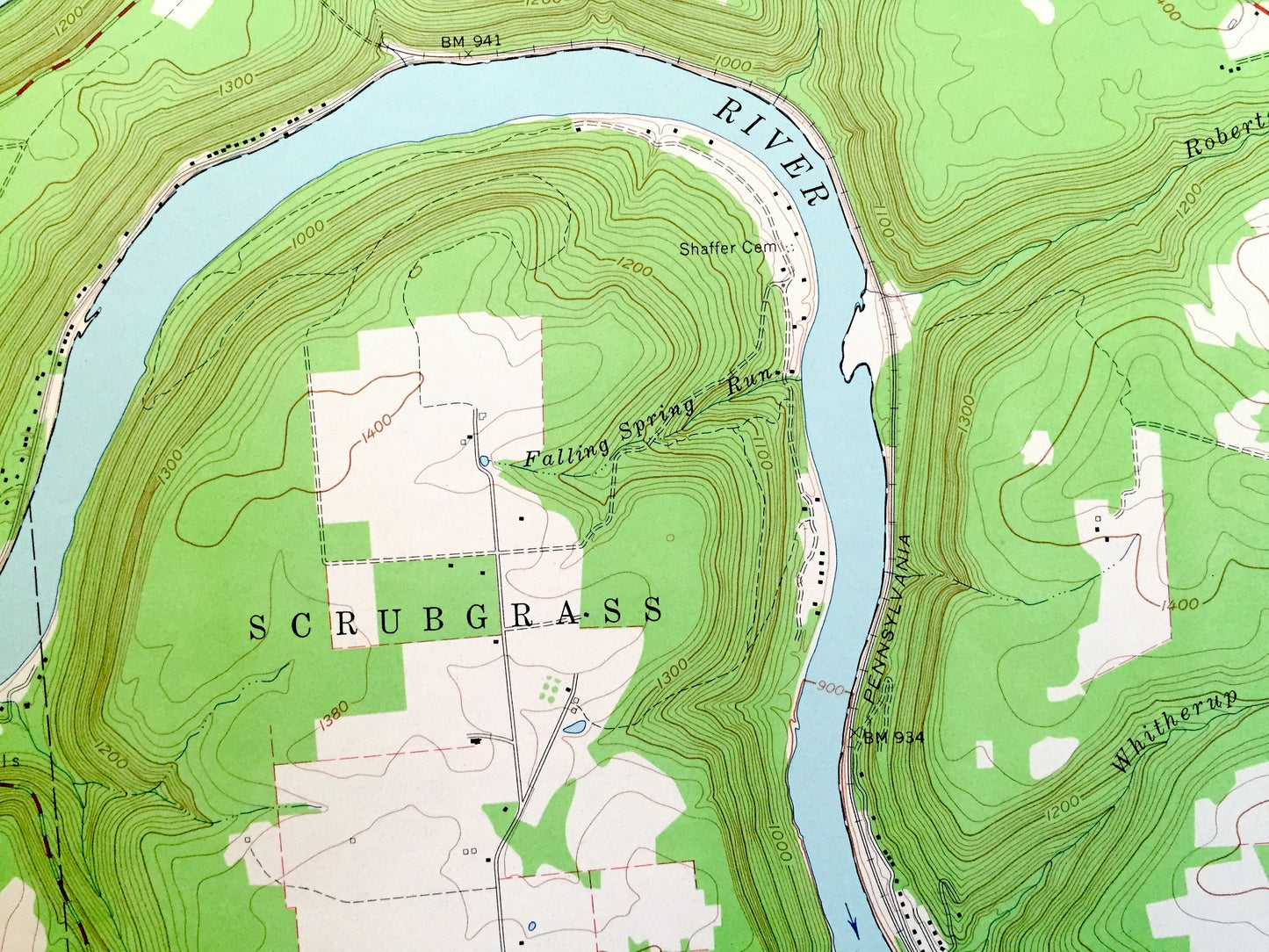 Antique Kennerdell, Pennsylvania 1963 US Geological Survey Topographic Map – Venango County, Sandycreek, Cranberry, Victory, Rockland, PA