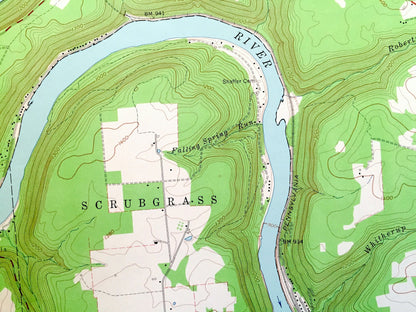 Antique Kennerdell, Pennsylvania 1963 US Geological Survey Topographic Map – Venango County, Sandycreek, Cranberry, Victory, Rockland, PA