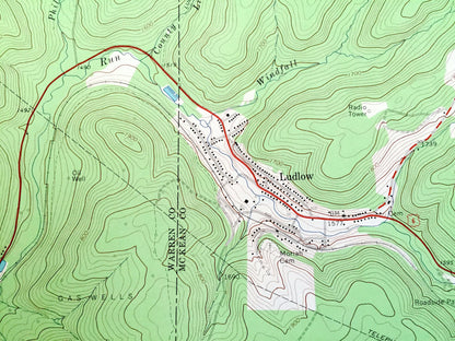 Antique Ludlow, Pennsylvania 1966 US Geological Survey Topographic Map – Warren, McKean County, Sheffield, Hamilton, Wetmore, Roystone, PA