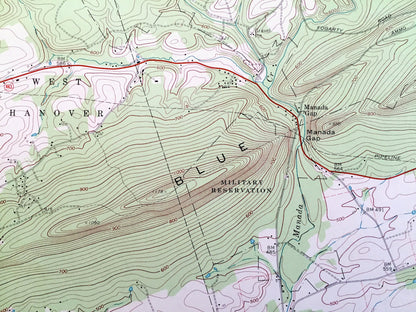 Antique Grantville, Pennsylvania 1969 US Geological Survey Topographic Map – Dauphin, Lebanon County, Jefferson, Rush, Cold Spring, PA