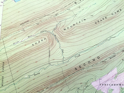 Antique Grantville, Pennsylvania 1969 US Geological Survey Topographic Map – Dauphin, Lebanon County, Jefferson, Rush, Cold Spring, PA
