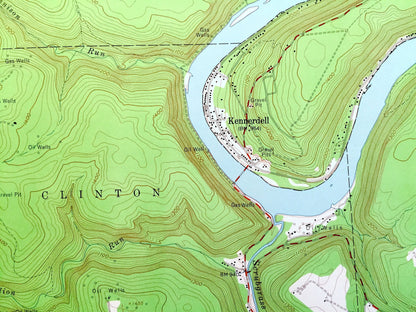 Antique Kennerdell, Pennsylvania 1963 US Geological Survey Topographic Map – Venango County, Sandycreek, Cranberry, Victory, Rockland, PA