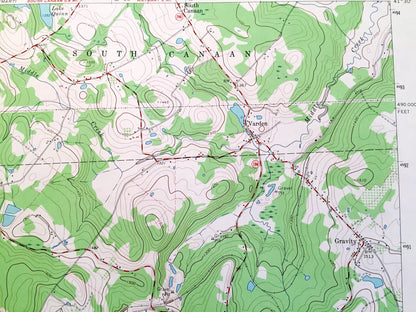 Antique Lake Ariel, Pennsylvania 1966 US Geological Survey Topographic Map - Wayne, Lackawanna County, Jefferson, Madison, Salem, Poconos PA