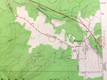 Antique Ludlow, Pennsylvania 1966 US Geological Survey Topographic Map – Warren, McKean County, Sheffield, Hamilton, Wetmore, Roystone, PA