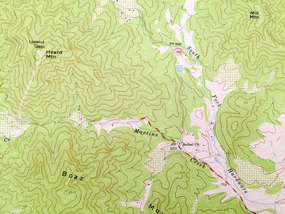 Antique Covesville, Virginia 1967 US Geological Survey Topographic Map – Albemarle County, South, North Garden, Batesville, Crossroads, VA