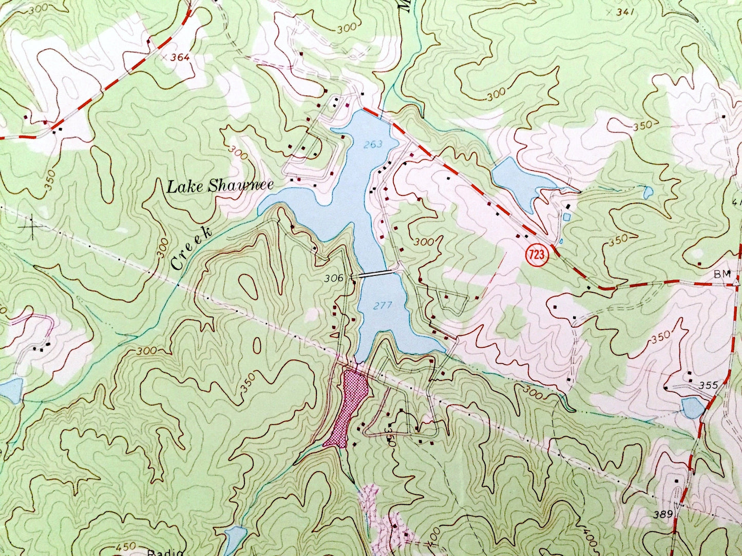 Antique Fine Creek Mills, Virginia 1964 US Geological Survey Topographic Map — Goochland, Powhatan County, James River, Subletts, VA