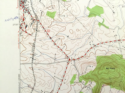 Antique Culpeper East, Virginia 1943 US Geological Survey Topographic Map – Orange County, Stevensburg, Brandy Station, Mount Pony, VA