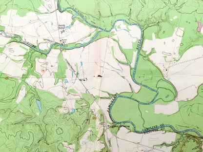 Antique Ashland, Virginia 1969 US Geological Survey Topographic Map – Caroline, Hanover County, Doswell, Garnett Crossing, Gum Tree, VA