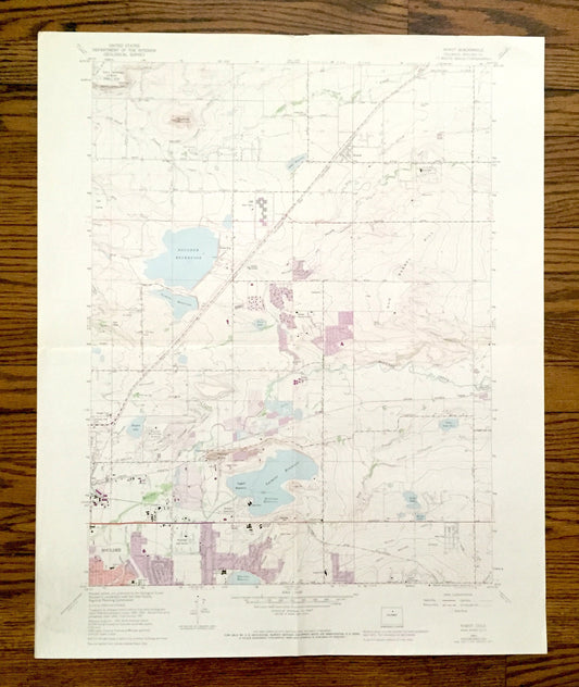 Antique Niwot, Colorado 1967 US Geological Survey Topographic Map – Boulder County, Valmont, Gun Barrel Hill, Teller, Hayden Lake, CO