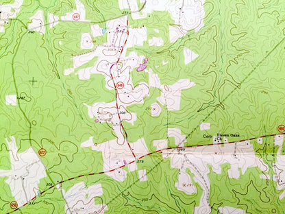Antique Dewitt, Virginia 1963 US Geological Survey Topographic Map – Dinwiddie County, Butterworth, Colemans Lake, Baptist Church, Farm, VA
