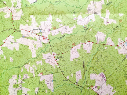 Antique Dewitt, Virginia 1963 US Geological Survey Topographic Map – Dinwiddie County, Butterworth, Colemans Lake, Baptist Church, Farm, VA