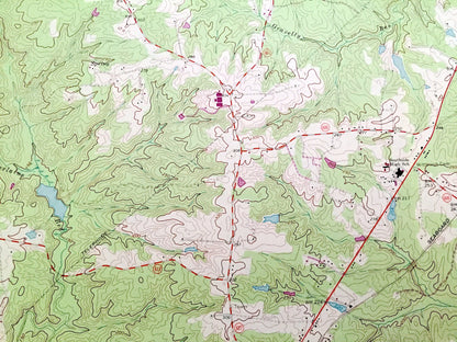Antique Dinwiddie, Virginia 1963 US Geological Survey Topographic Map – County, Hamilton, Courthouse, Autumn Harvest Acres, Stony Creek, VA