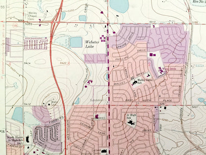 Antique Eastlake, Colorado 1965 US Geological Survey Topographic Map – Thornton, Riverdale, Darlow, Grange Creek, Northglen, Adams County CO