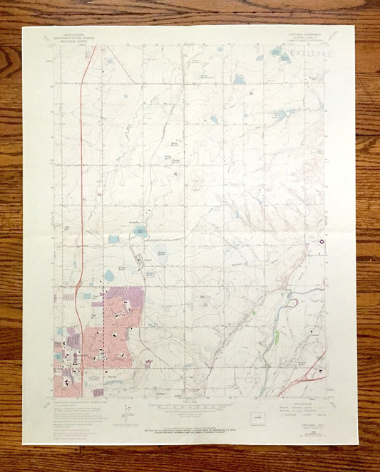 Antique Eastlake, Colorado 1965 US Geological Survey Topographic Map – Thornton, Riverdale, Darlow, Grange Creek, Northglen, Adams County CO