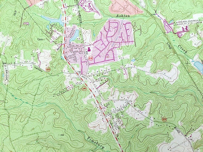 Antique Chester, Virginia 1969 US Geological Survey Topographic Map – Chesterfield County, Colonial Heights City, Dutch Gap Conservation, VA