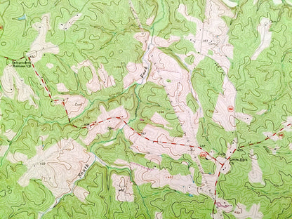 Antique Palmyra, Virginia 1967 US Geological Survey Topographic Map – Fluvanna County, Rivanna River, Cunningham, Fork Union, Kidds Store VA