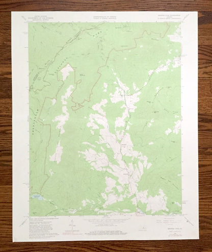 Antique Browns Cove, Virginia 1965 US Geological Survey Topographic Map – Albermarle County Shenandoah National Park Blue Ridge Mountains VA