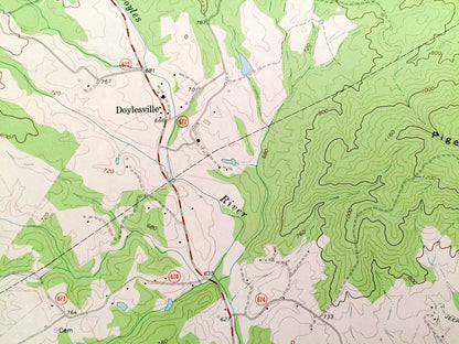 Antique Browns Cove, Virginia 1965 US Geological Survey Topographic Map – Albermarle County Shenandoah National Park Blue Ridge Mountains VA