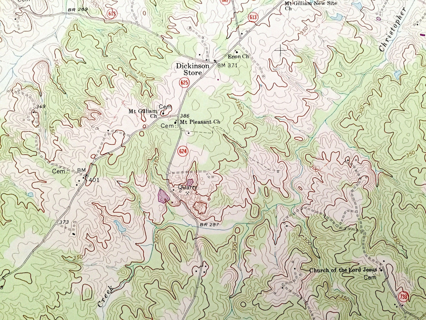 Antique Mineral, Virginia 1969 US Geological Survey Topographic Map – Louisa, Spotsylvania County, Lake Anna River, Christopher Run, VA