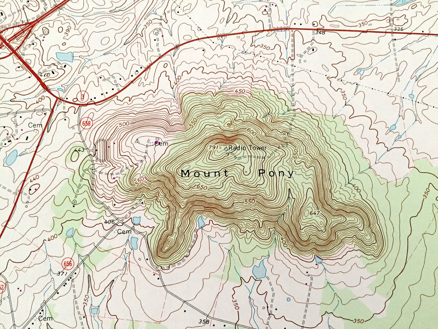 Antique Culpeper East, Virginia 1973 US Geological Survey Topographic Map – Orange County, Stevensburg, Brandy Station, Mount Pony, VA