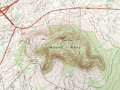 Antique Culpeper East, Virginia 1973 US Geological Survey Topographic Map – Orange County, Stevensburg, Brandy Station, Mount Pony, VA