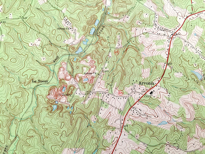 Antique Arvonia, Virginia 1968 US Geological Survey Topographic Map – Fluvanna, Buckingham County, James River, Bremo Bluff, New Canton, VA