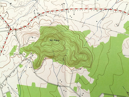 Antique Culpeper East, Virginia 1943 US Geological Survey Topographic Map – Orange County, Stevensburg, Brandy Station, Mount Pony, VA