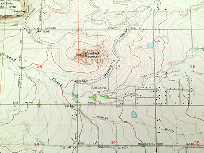 Antique Niwot, Colorado 1967 US Geological Survey Topographic Map – Boulder County, Valmont, Gun Barrel Hill, Teller, Hayden Lake, CO