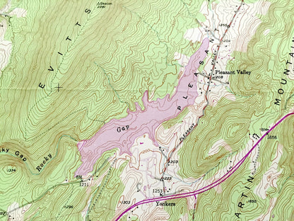 Antique Evitts Creek, Maryland 1949 US Geological Survey Topographic Map – Cumberland, Pennsylvania, Yonkers, Rocky Gap State Park, MD PA