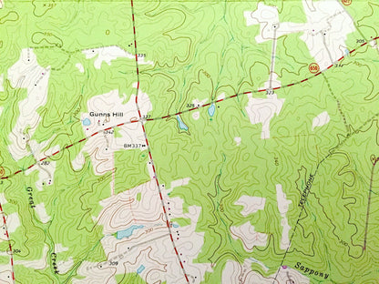 Antique Dewitt, Virginia 1963 US Geological Survey Topographic Map – Dinwiddie County, Butterworth, Colemans Lake, Baptist Church, Farm, VA