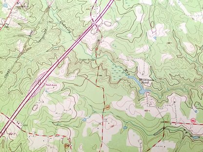 Antique Dinwiddie, Virginia 1963 US Geological Survey Topographic Map – County, Hamilton, Courthouse, Autumn Harvest Acres, Stony Creek, VA