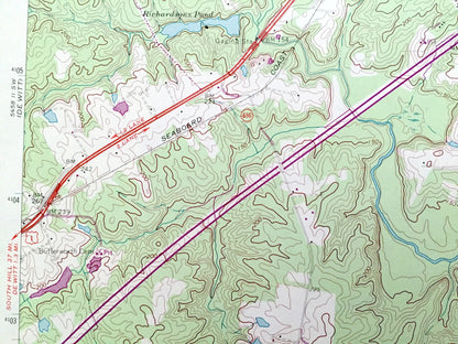 Antique Dinwiddie, Virginia 1963 US Geological Survey Topographic Map – County, Hamilton, Courthouse, Autumn Harvest Acres, Stony Creek, VA