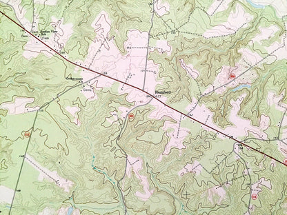 Antique King William, Virginia 1968 US Geological Survey Topographic Map – King and Queen, Hanover County, Mattaponi, Pamunkey River, VA
